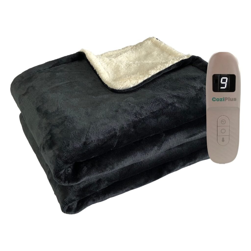 CoziPlus Classic heated throw in Black