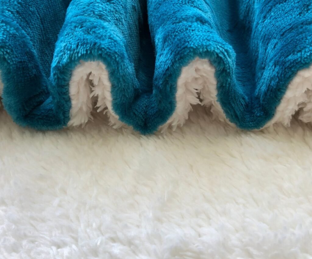 CoziPlus sherpa fleece fleece teal closeup