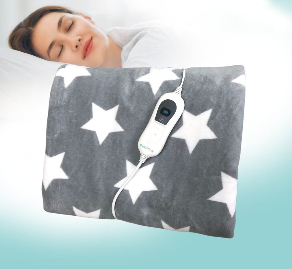CoziPlus Starlight heated throw bed