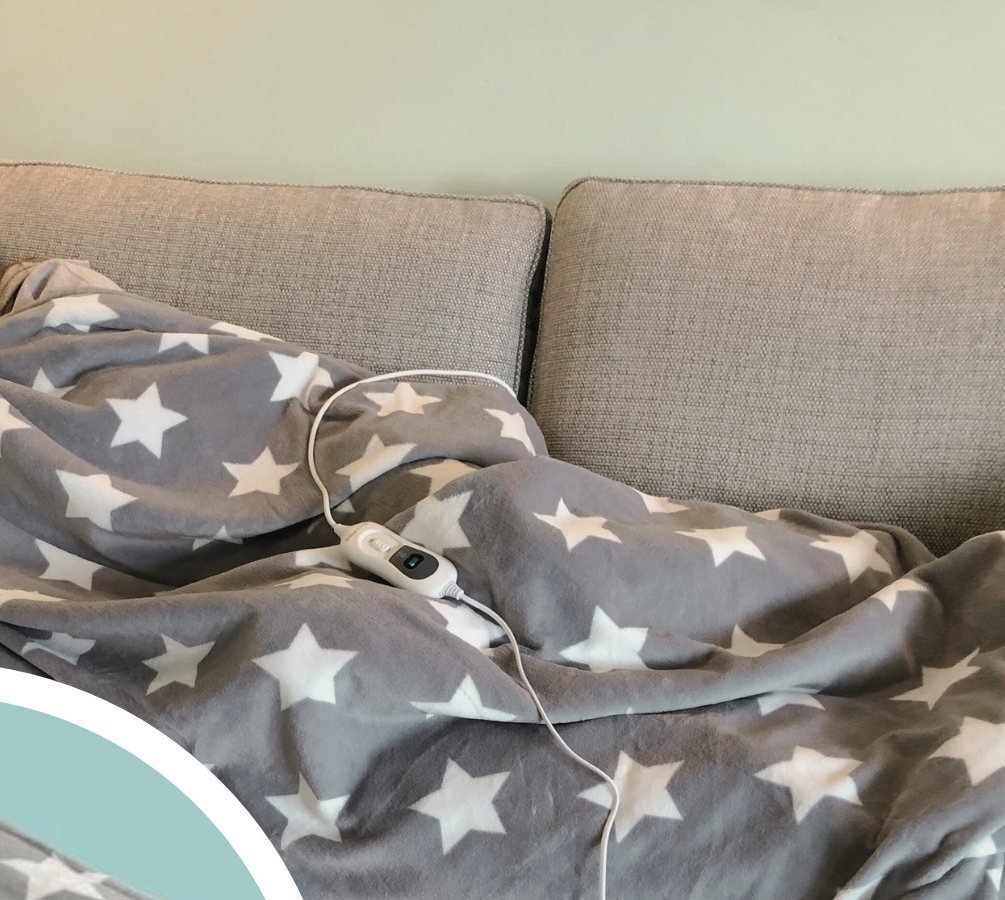CoziPlus Starlight heated throw sofa